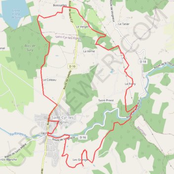Bois de Sury GPS track, route, trail