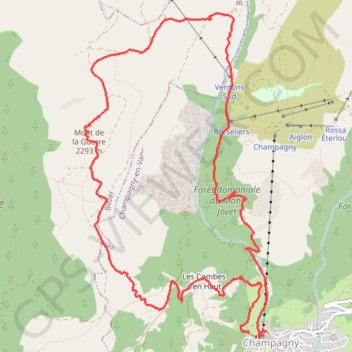 Mont de la Guerre GPS track, route, trail