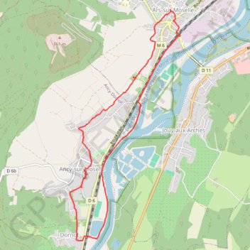 Ars - Ancy GPS track, route, trail
