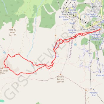 Mont Jovet par le pas des Brebis GPS track, route, trail