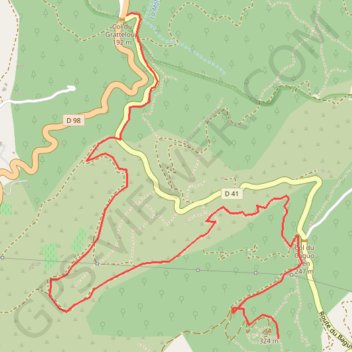 Bormes les Mimosas - Col de Gratteloup GPS track, route, trail