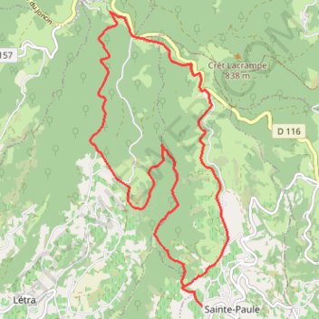 La vallée du Rebaisselet Beaujolais GPS track, route, trail