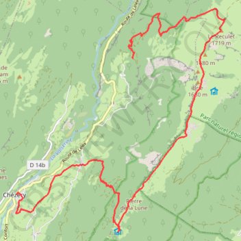 Chézery-Le Reculet GPS track, route, trail