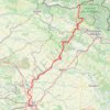 GR 654 : De Moulin-Manteau (Belgique) à Reims (Marne) GPS track, route, trail