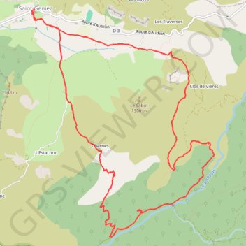 Saint Geniez tour du Dromont GPS track, route, trail