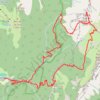 Lance Sud de Malissard par le couloir oueSaint et le Chaos de Bellefont (Chartreuse) GPS track, route, trail