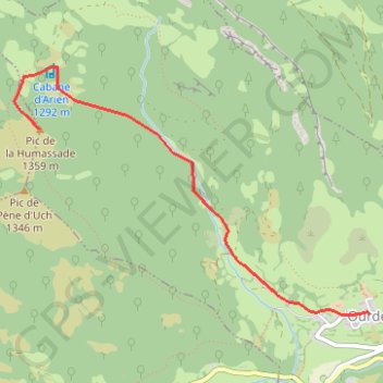 Pic de la Humassade GPS track, route, trail