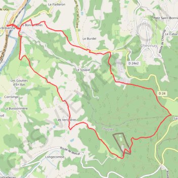 La Brevenne GPS track, route, trail