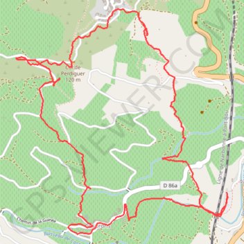 Boucle Paulilles-Cosprons GPS track, route, trail