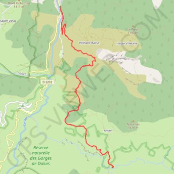 G3a Clue d'Amen GPS track, route, trail
