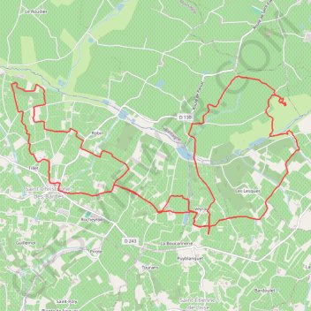 Saint Etienne de Lisse GPS track, route, trail