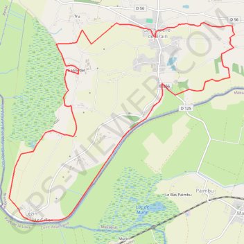 Circuit des rivières et des marais - La Chapelle-de-Brain GPS track, route, trail