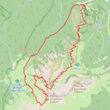Col de la Sambuy - Linguale - Petite Chaurionde GPS track, route, trail