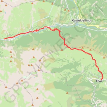 Serre di Val d'Elva - Chesa di Bellino-Rifuigo Meleze GPS track, route, trail