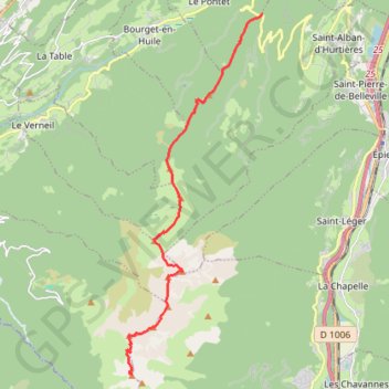 Traversée Belledonne GPS track, route, trail
