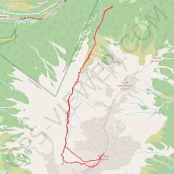 _Pic-d-Aret-2939m GPS track, route, trail