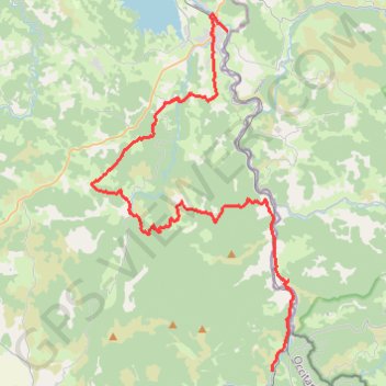Langogne - La Bastide-Puylaurent GPS track, route, trail