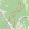 Mont Charvet par la Croix des Moines depuis Torcieu GPS track, route, trail