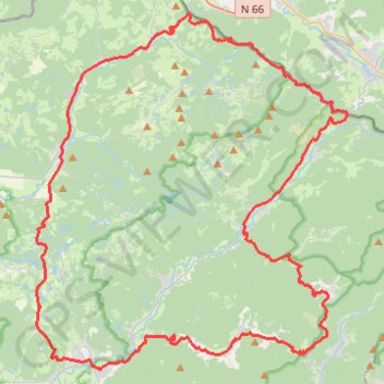 Fresse - Belfahy - Mont de Fourche - Melisey - Fresse GPS track, route, trail