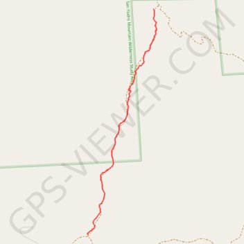 San Ysidro Mountain Wilderness GPS track, route, trail