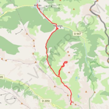 Agnel-Col Eychasier-Pic Ségure-Abriès GPS track, route, trail