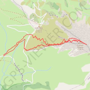 Monte Français Pelouxe GPS track, route, trail