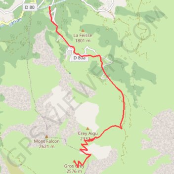 Rando le Gros Crey GPS track, route, trail