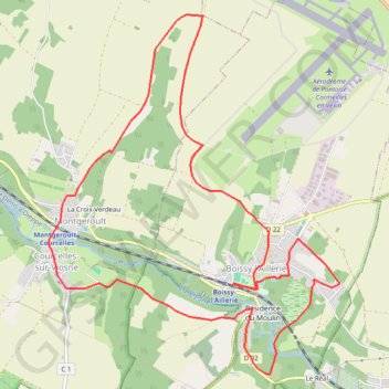 Boissy l'Aillerie GPS track, route, trail