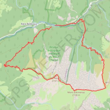 Pecloz et Armene GPS track, route, trail