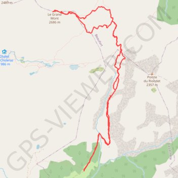 Grand Mont d'Arêches GPS track, route, trail