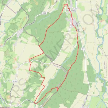 Les coteaux de Saint-Lézer GPS track, route, trail