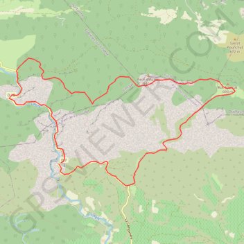 Le pech d'Auroux GPS track, route, trail