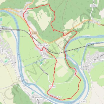 Médière Marche buissonniére GPS track, route, trail