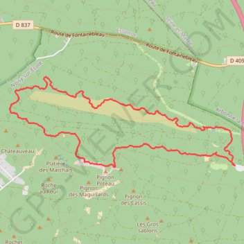 Den 16 sent Belvédères GPS track, route, trail