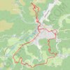Autour de Jaujac GPS track, route, trail