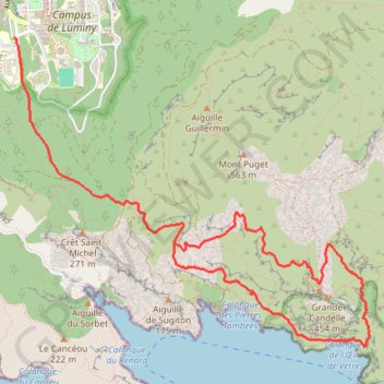 Le Col de la Candelle par le Pas de l'Œil de Verre GPS track, route, trail