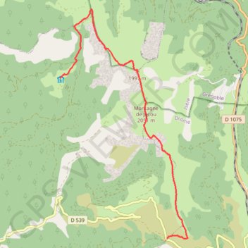 Vercors Sud - Col de la Grimone GPS track, route, trail
