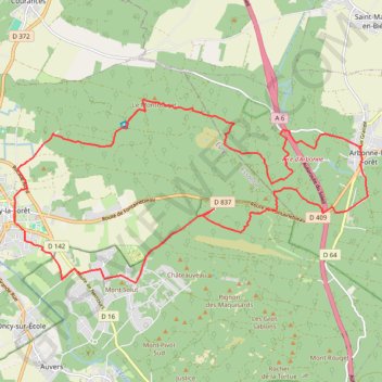 Arbonne-la-Forêt - Milly-la-Forêt GPS track, route, trail