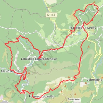 Le tour du Mas-Cabardès GPS track, route, trail