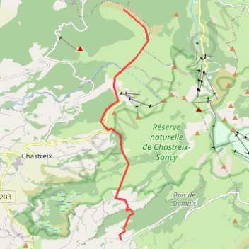 Le Sancy ouest GPS track, route, trail