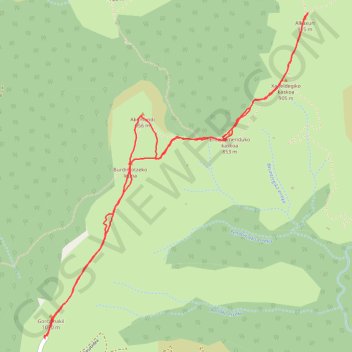 Akomendi et Irubelakaskoa depuis le Gorramakil GPS track, route, trail