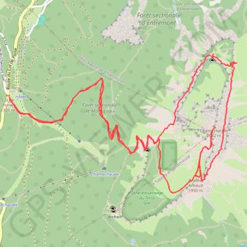 Chamechaude par brêche Arnaud GPS track, route, trail