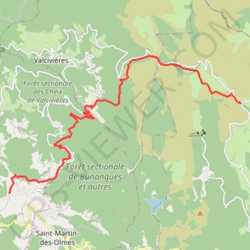 Randonnée de La Fourme GPS track, route, trail