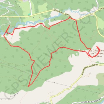La baïsse castellaras GPS track, route, trail