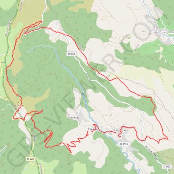 Cirque des Plans GPS track, route, trail