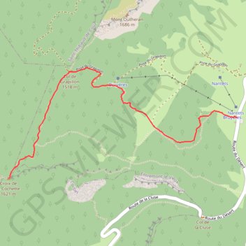 La Cochette par le Col de Grapillon GPS track, route, trail
