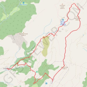 Dzonfié et Quermoz depuis Naves GPS track, route, trail