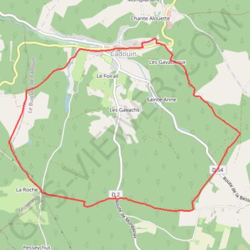 Mon_parcours_CADOUIN_8.8 GPS track, route, trail