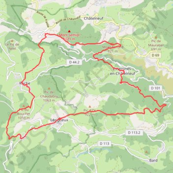 Lerigneux GPS track, route, trail
