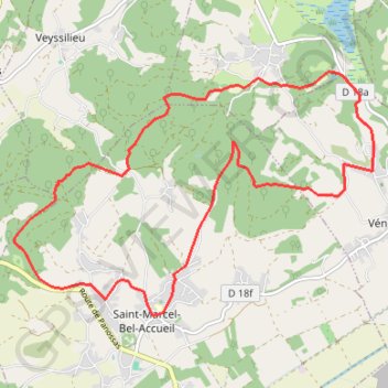 Saint Marcel Bel Accueil GPS track, route, trail